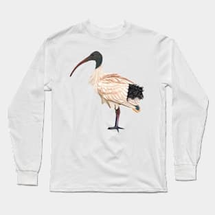 Bin Chook otherwise known as the White Australian Ibis. Unique/original artwork Long Sleeve T-Shirt